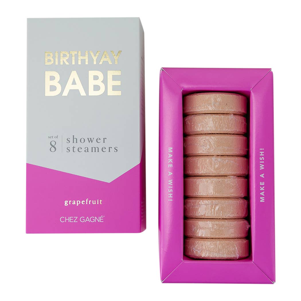 Birthyay Babe - Birthday Shower Steamers - Grapefruit - Set of 8 Tabs