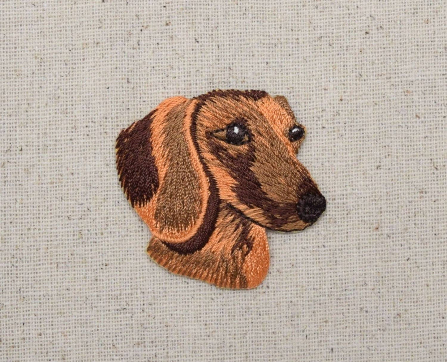 Dachshund Head - Puppy Dog - Wiener dog breed, Iron on Patch