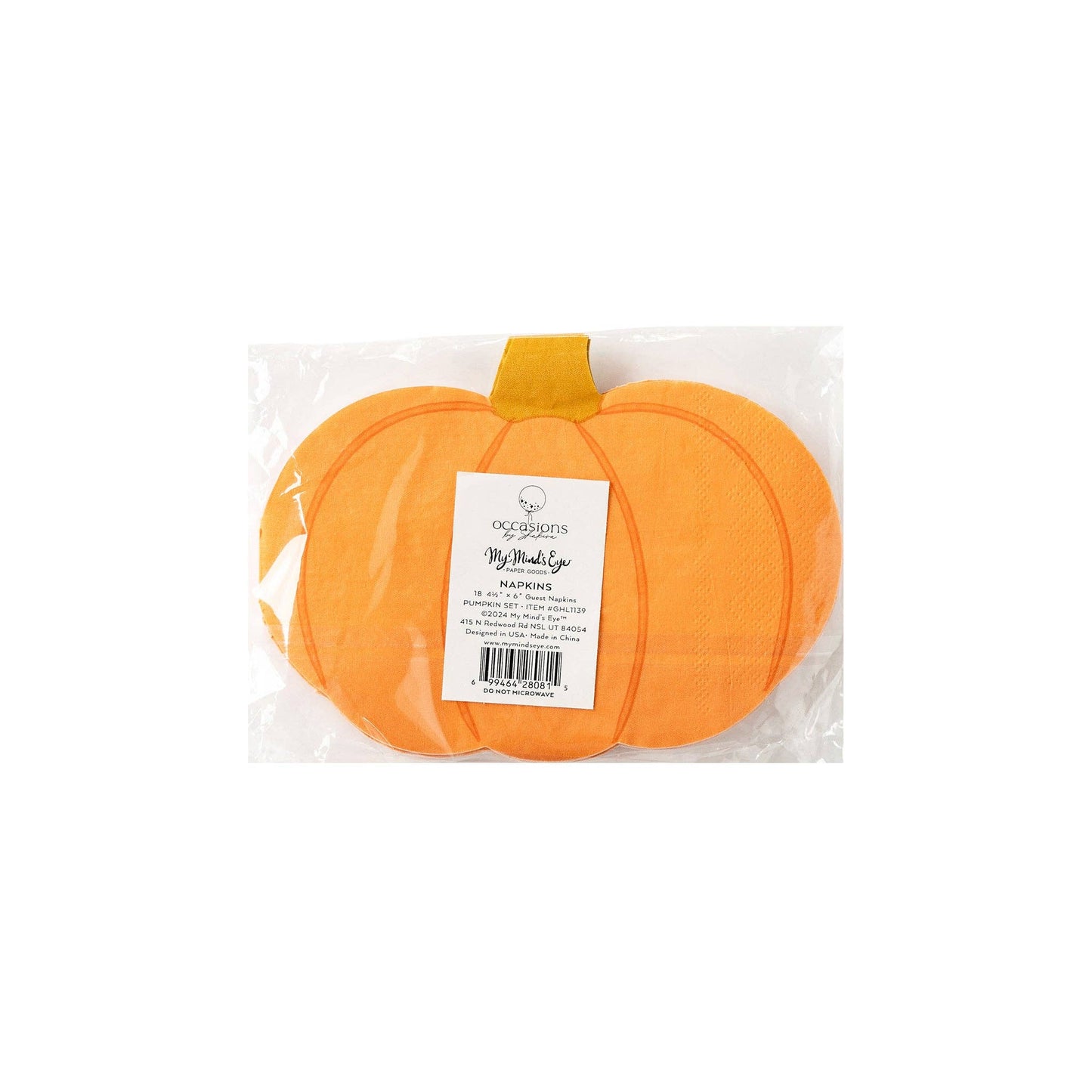 Occasions by Shakira - Pumpkin Shaped Napkin Set