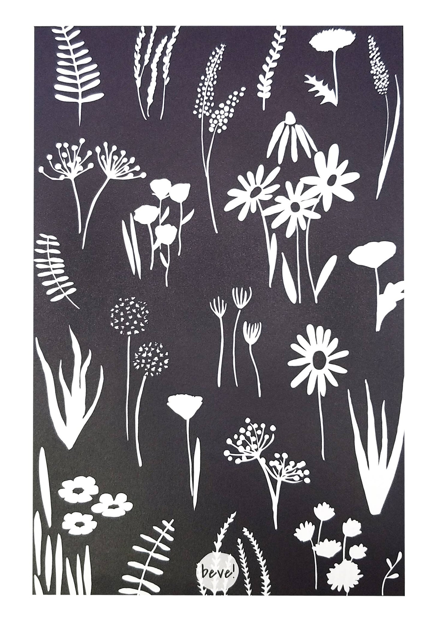 Navy Floral Letter Writing Set