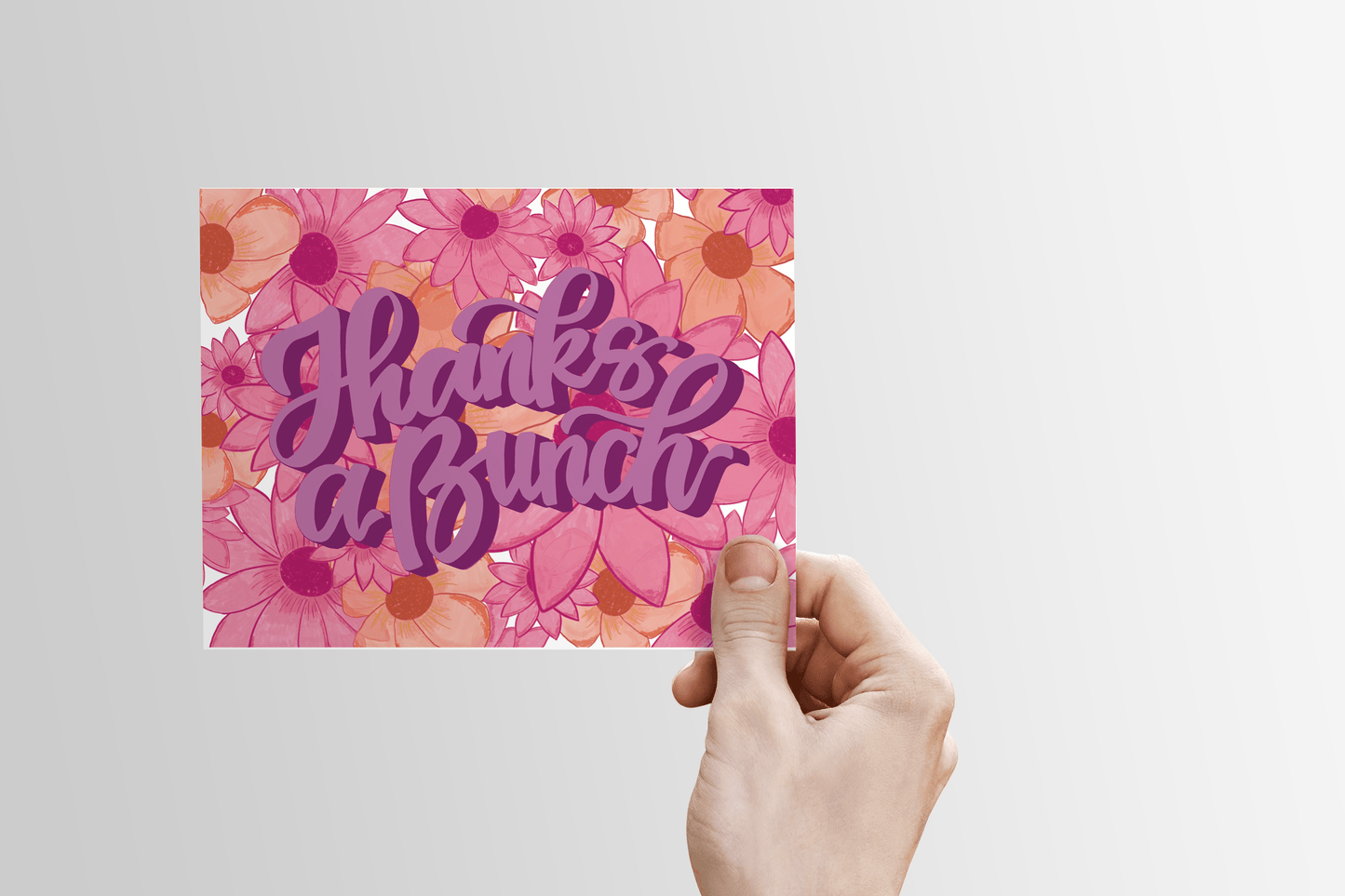 Thanks a Bunch | pretty, cute thank you card set