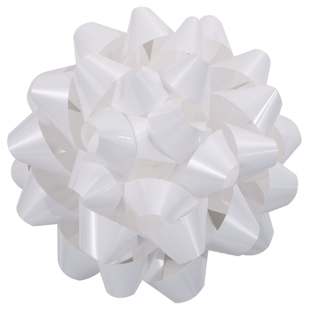 White High Gloss Mega Decorative Bow