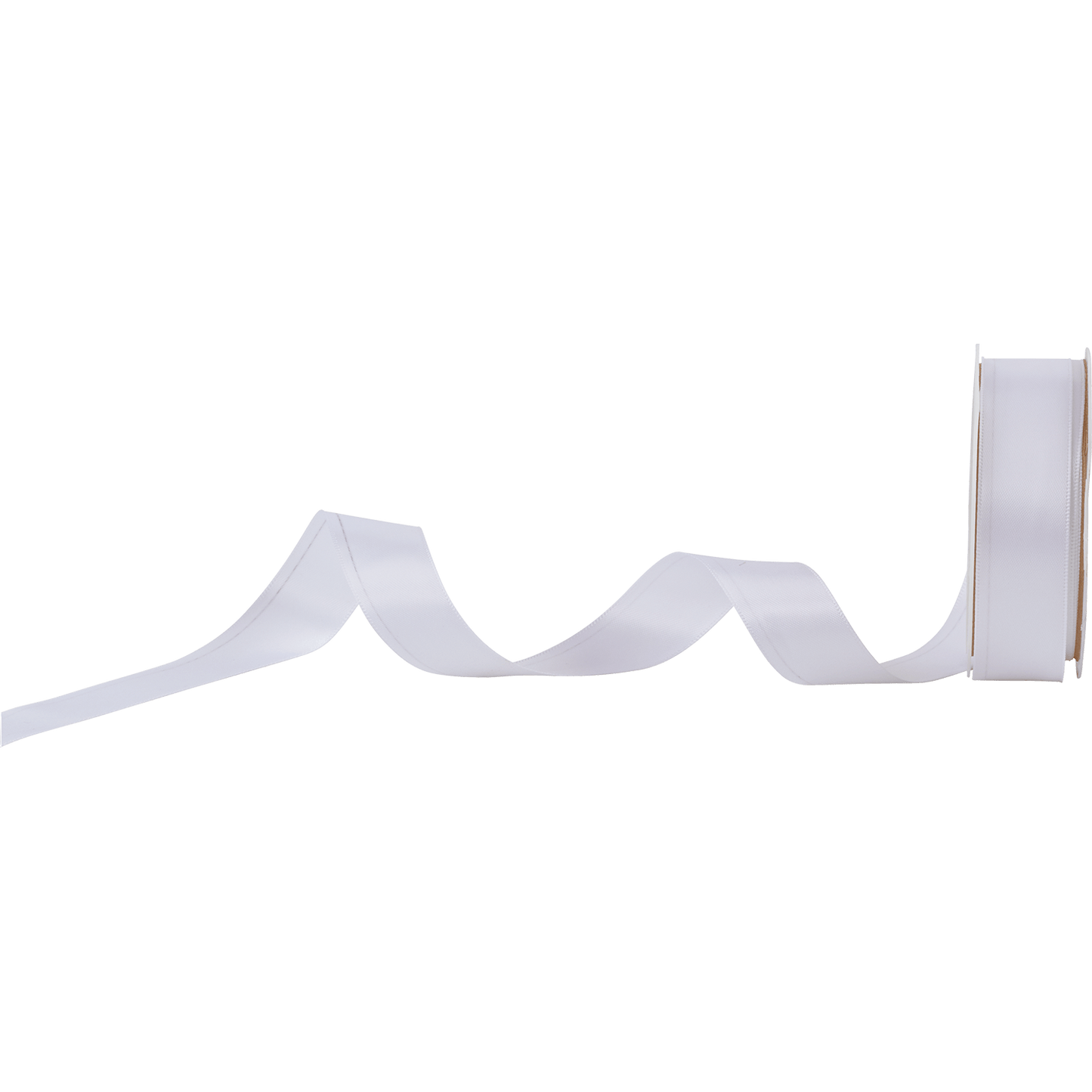 Renewribbon™ White Double Faced Satin Ribbon