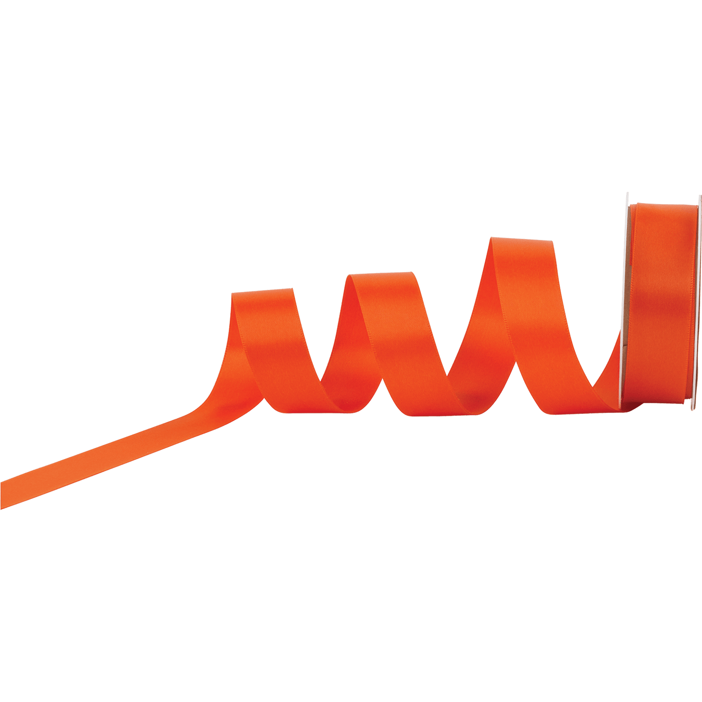 Renewribbon™ Tangerine Double Faced Satin Ribbon