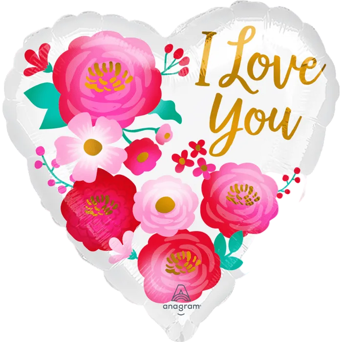 28" Love Flowers Ombre Balloon
