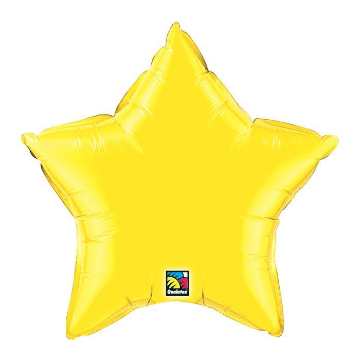 36" Citrine Star Balloon
