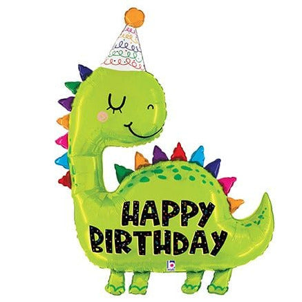 38" Birthday Dinosaur Balloon