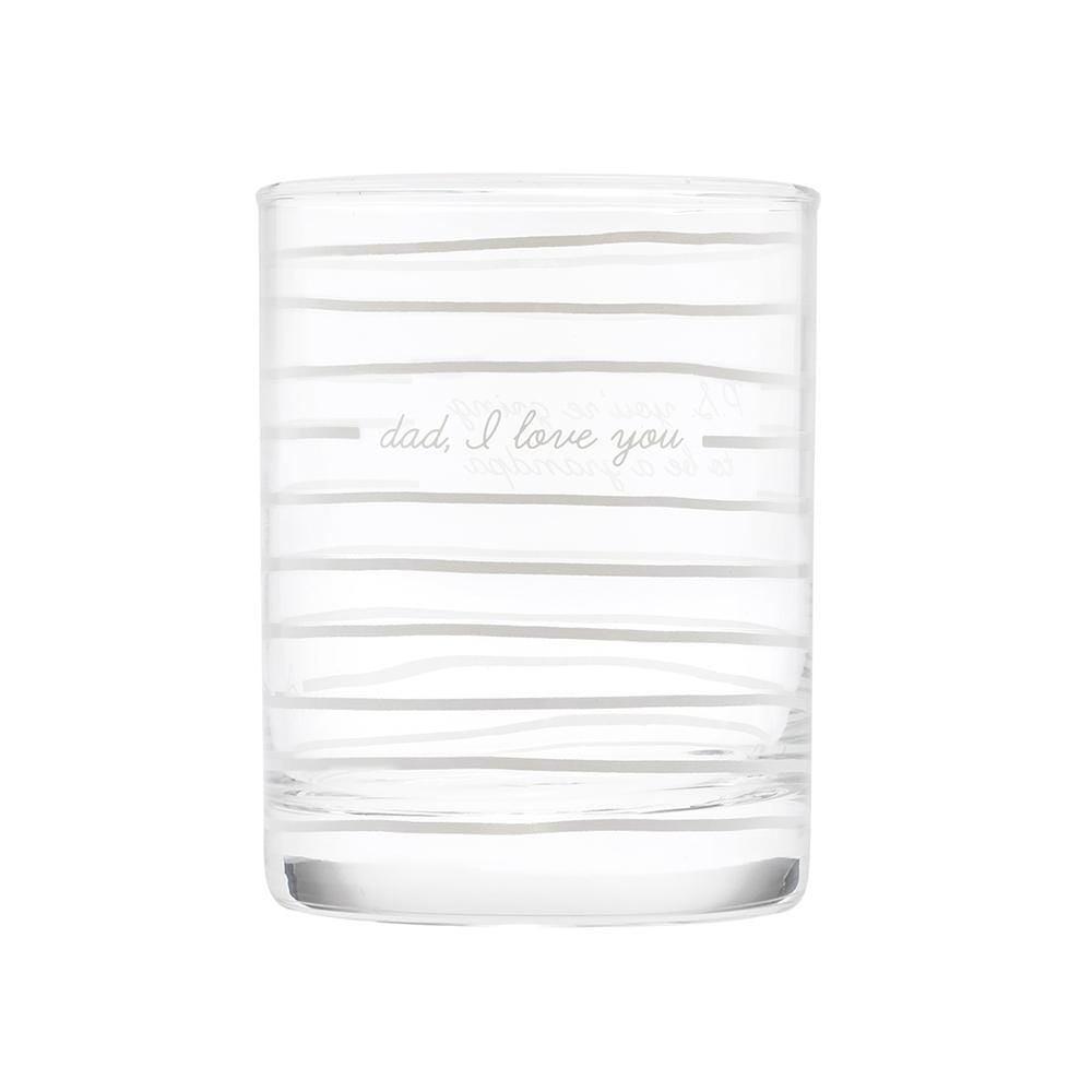 Dad, I Love You Rocks Glass