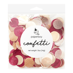 Burgundy & Rose Gold Confetti