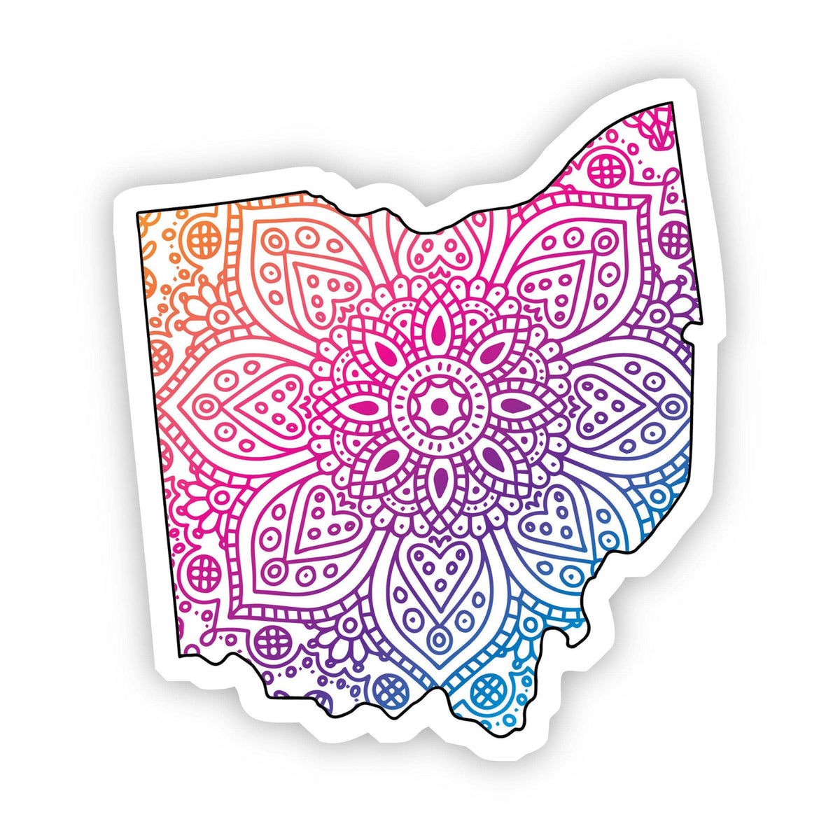 Ohio Mandala Pattern Sticker