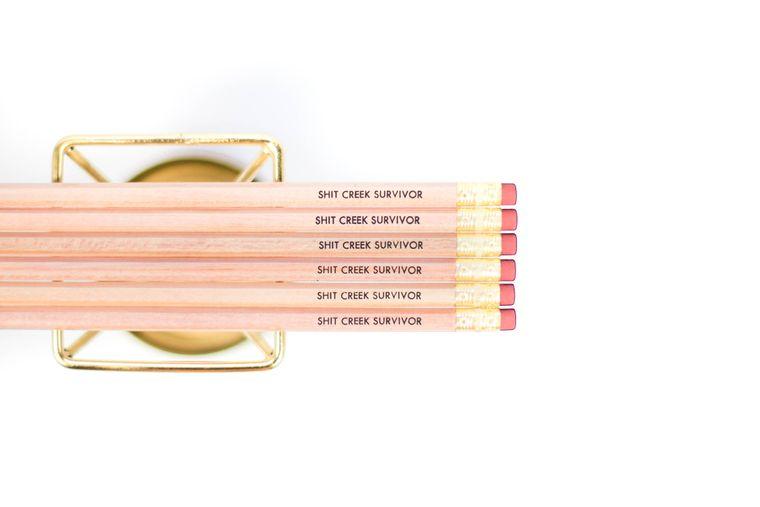 Shit Creek Survivor Pencils