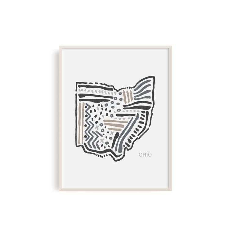 Ohio Pattern Art Print
