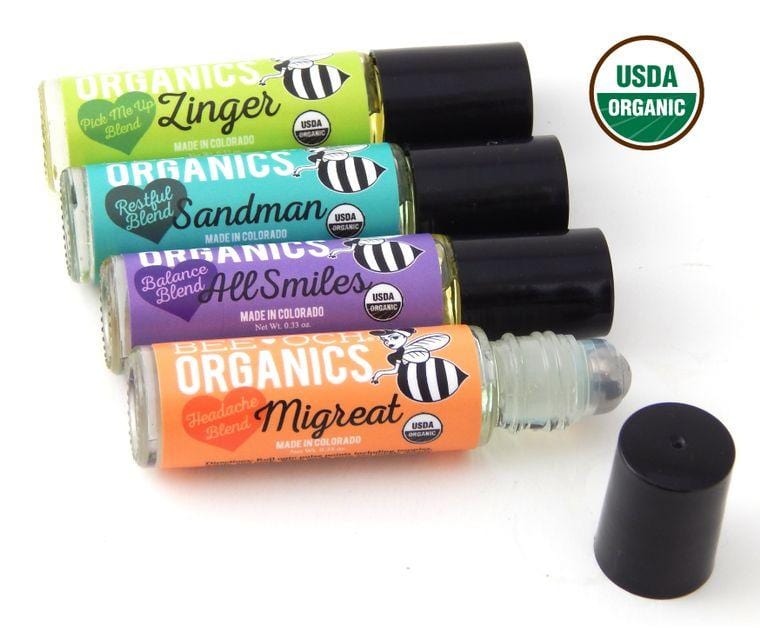Organic Essential Oil Rollers - Zinger