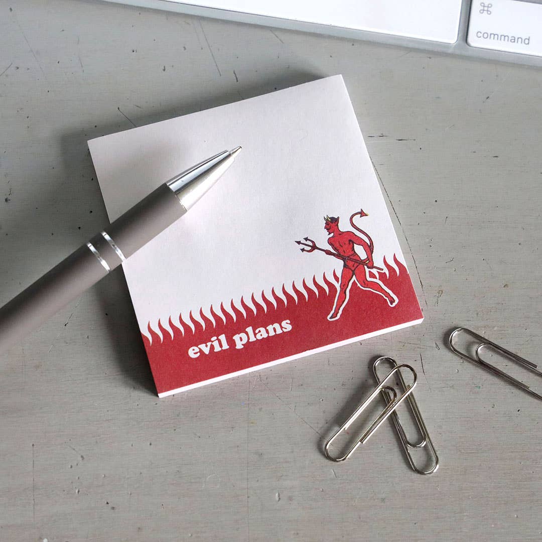 Evil Plans - Sticky Note Pad