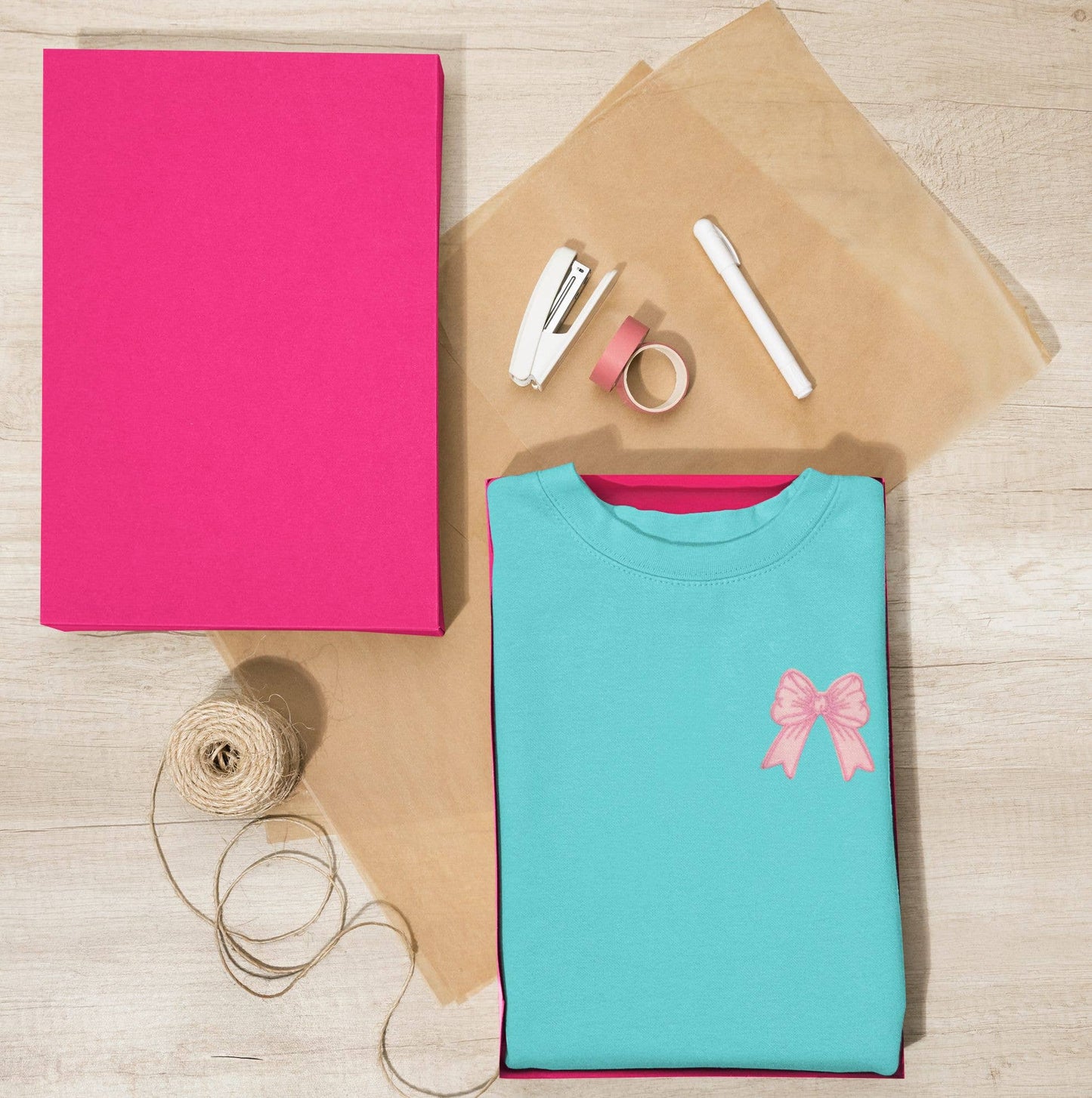 Pink Coquette Bow, Dainty Ribbon, Embroidered, Iron on Patch