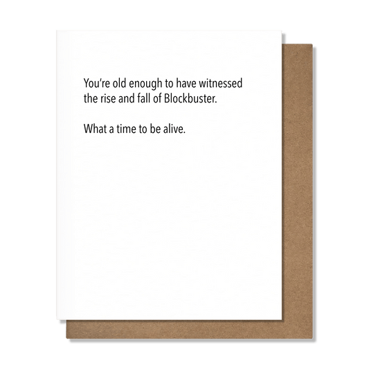 Blockbuster - Funny Birthday Card