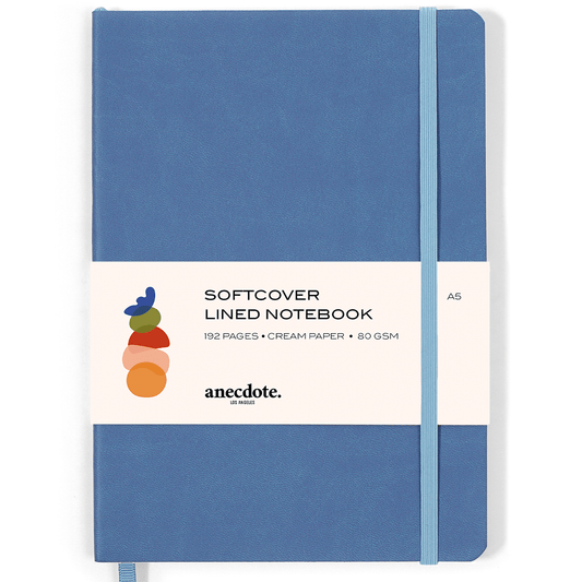 Softcover Journal - Sleek Design with Thick 80 gsm Paper: French Blue