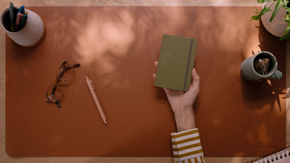 Pocket Notebook | Small Lined Journal | 7 Colors : Olive Green