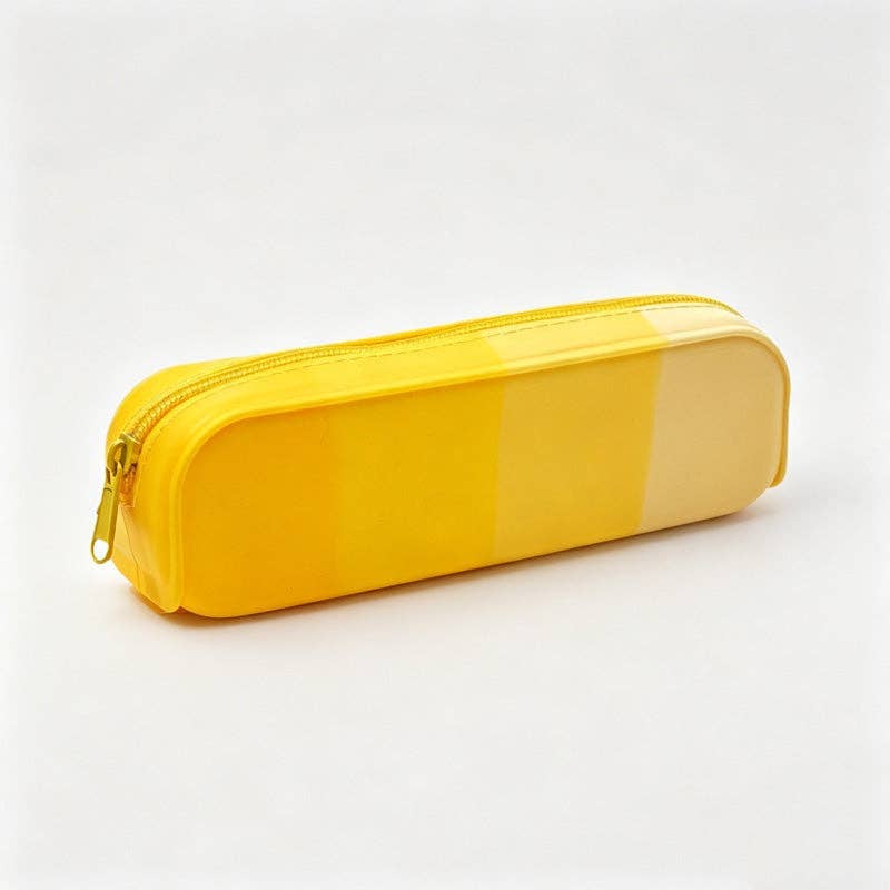 Rainbow Gradient Accordion PVC Pencil Case: Yellow / OS