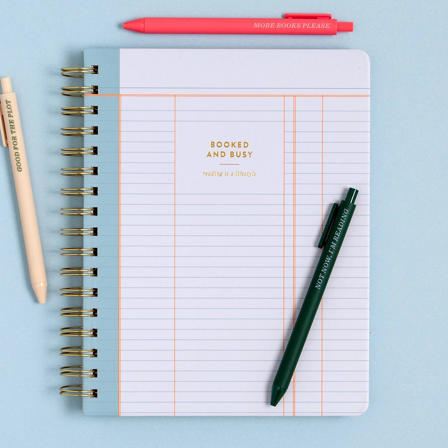 Booked and Busy Reader Spiral Notebook