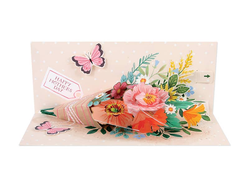 Happy Mother's Day Floral Bouquet Pop-Up Card