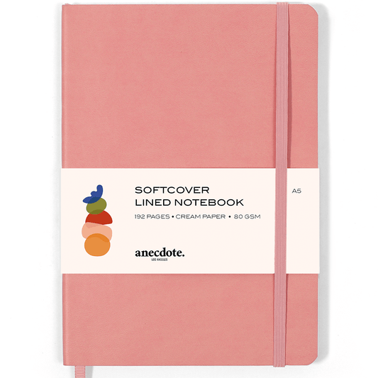 Softcover Journal - Sleek Design with Thick 80 gsm Paper: Blush Pink