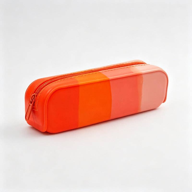 Rainbow Gradient Accordion PVC Pencil Case: Yellow / OS