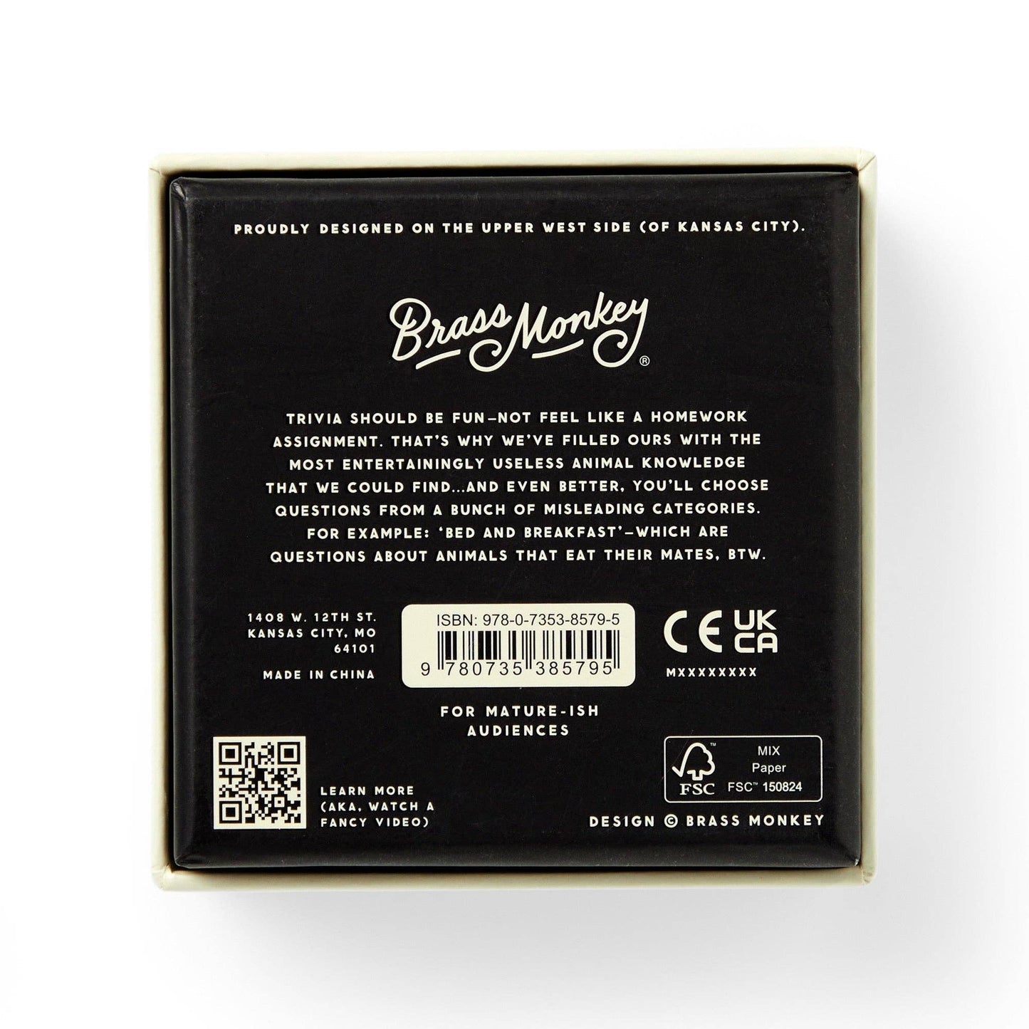 Brass Monkey Useless Animal Trivia