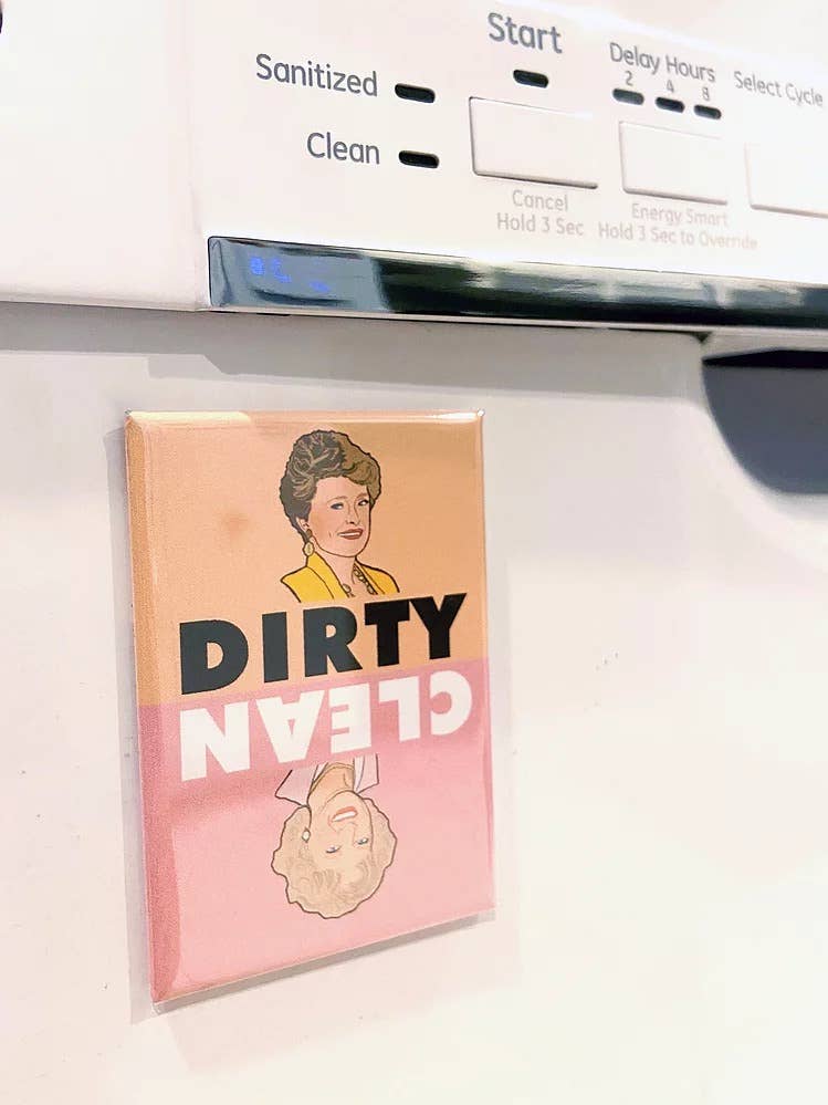 “Rose and Blanche" Dirty/Clean Dishwasher Magnet