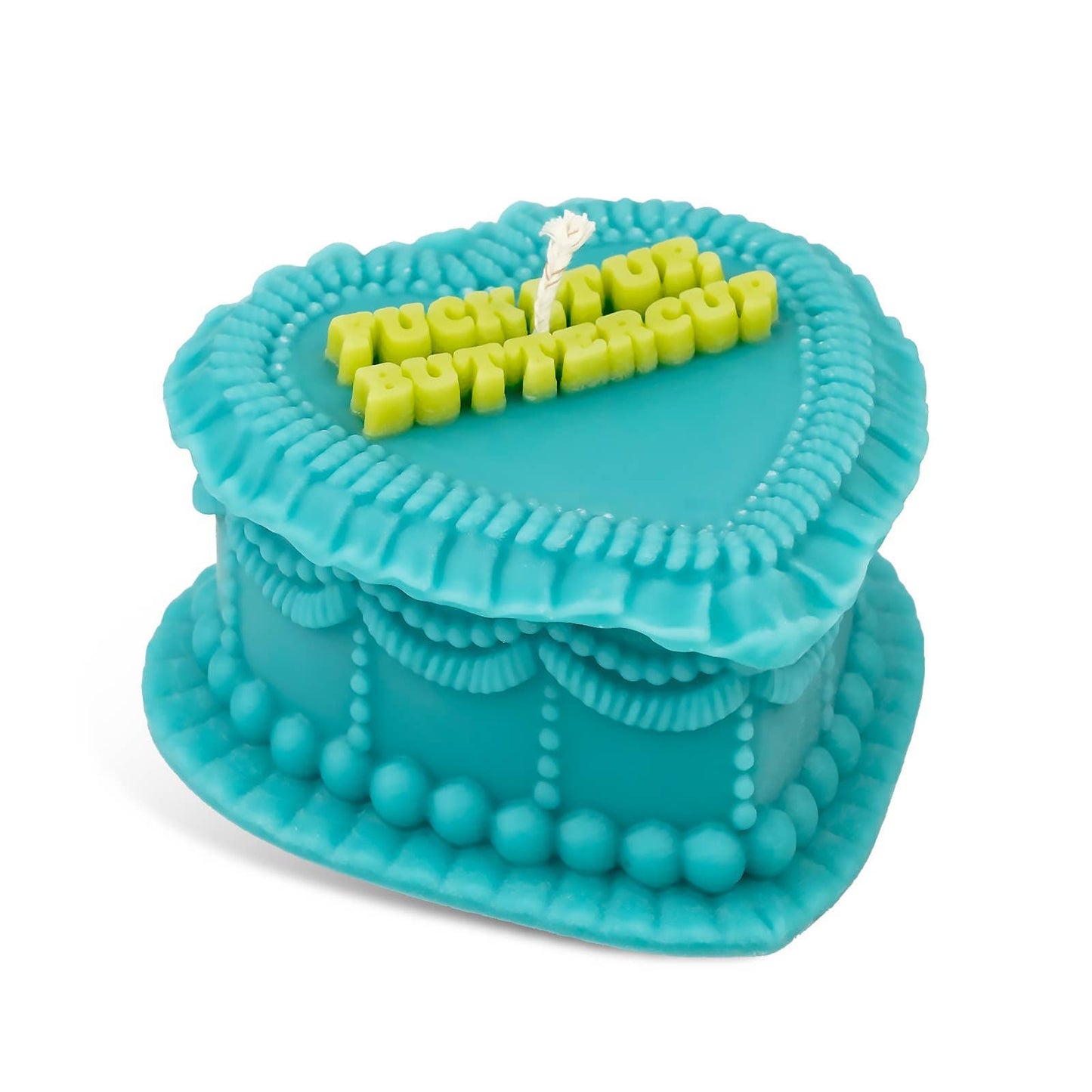 Fuck It Up Buttercup Heart Candle (gift for women, funny)