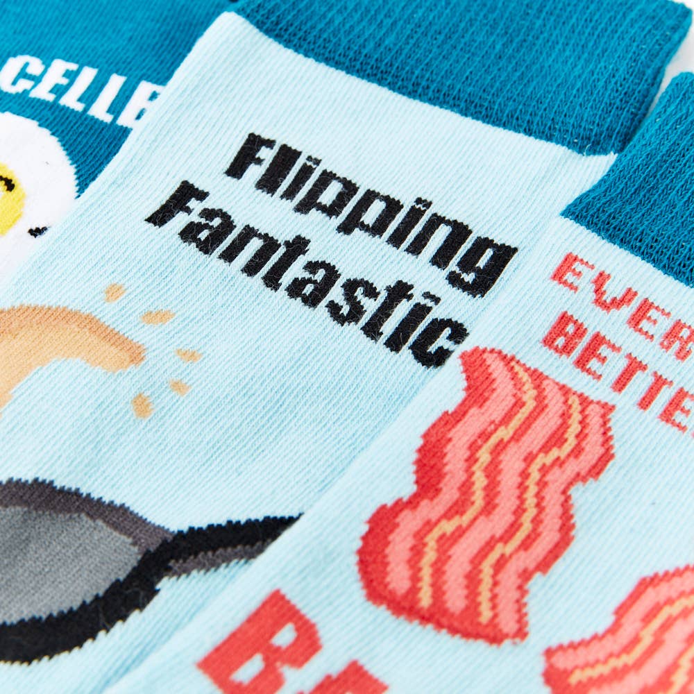 Unisex Breakfast In Bed Gift Box Socks: 6 - 11