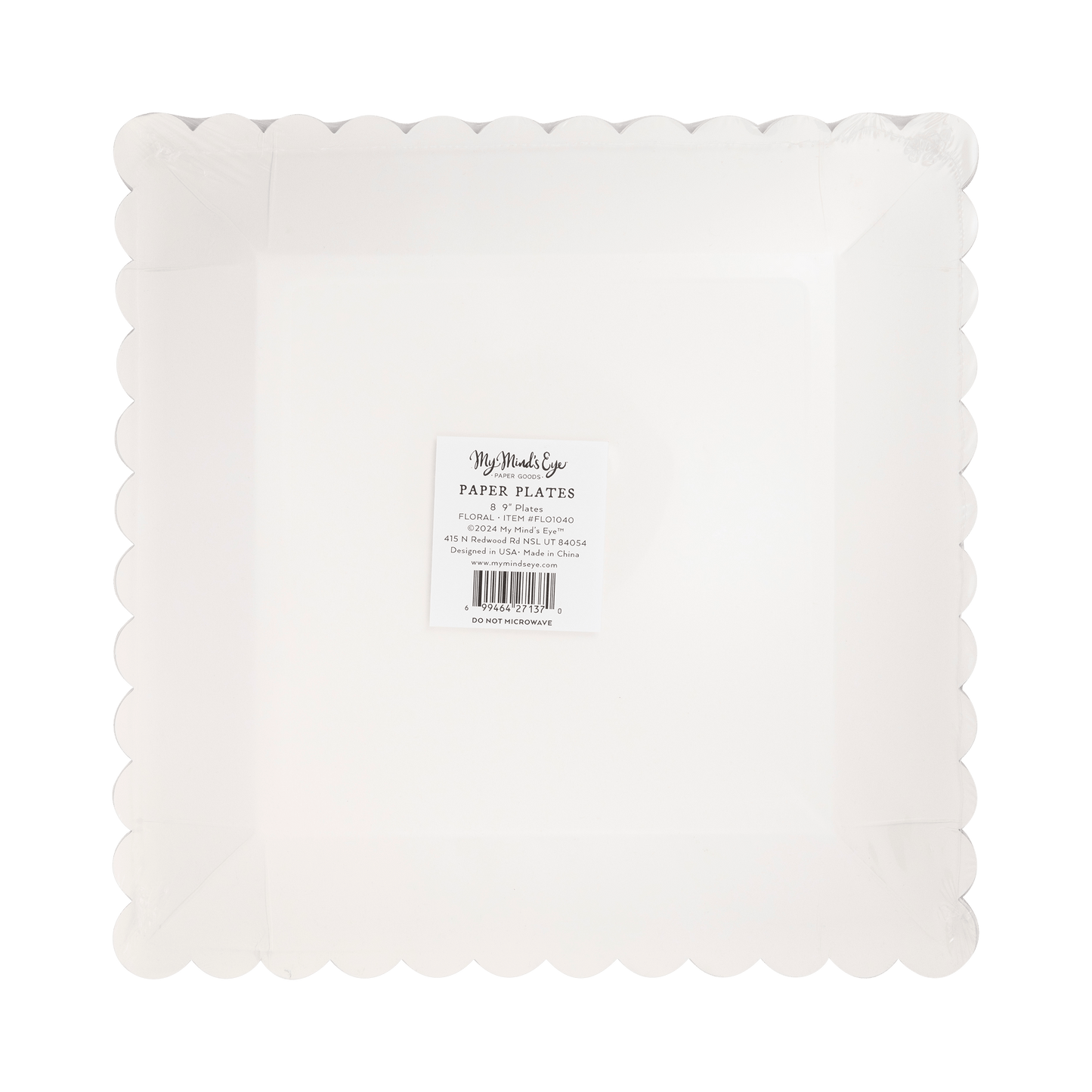 FLO1040 - Floral Paper Plate