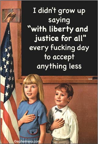 MAGNET: I didn't grow up saying "with liberty and justice