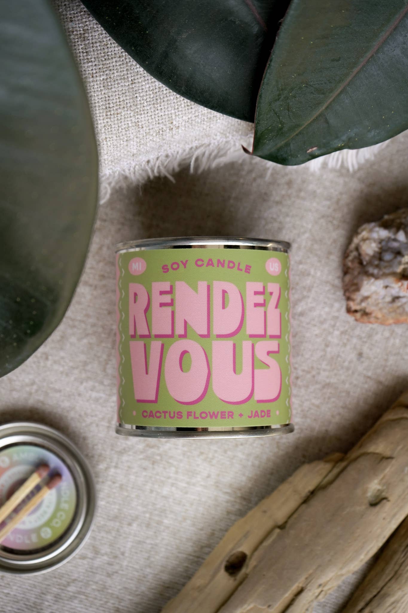 Rendezvous | Cactus Flower + Jade 8oz Soy Candle
