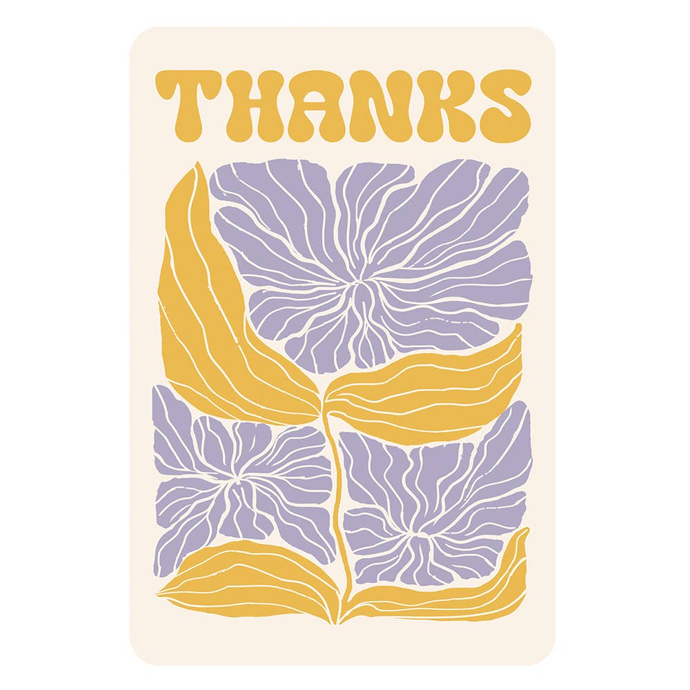 Fancy Flora Note Card Set with Stickers