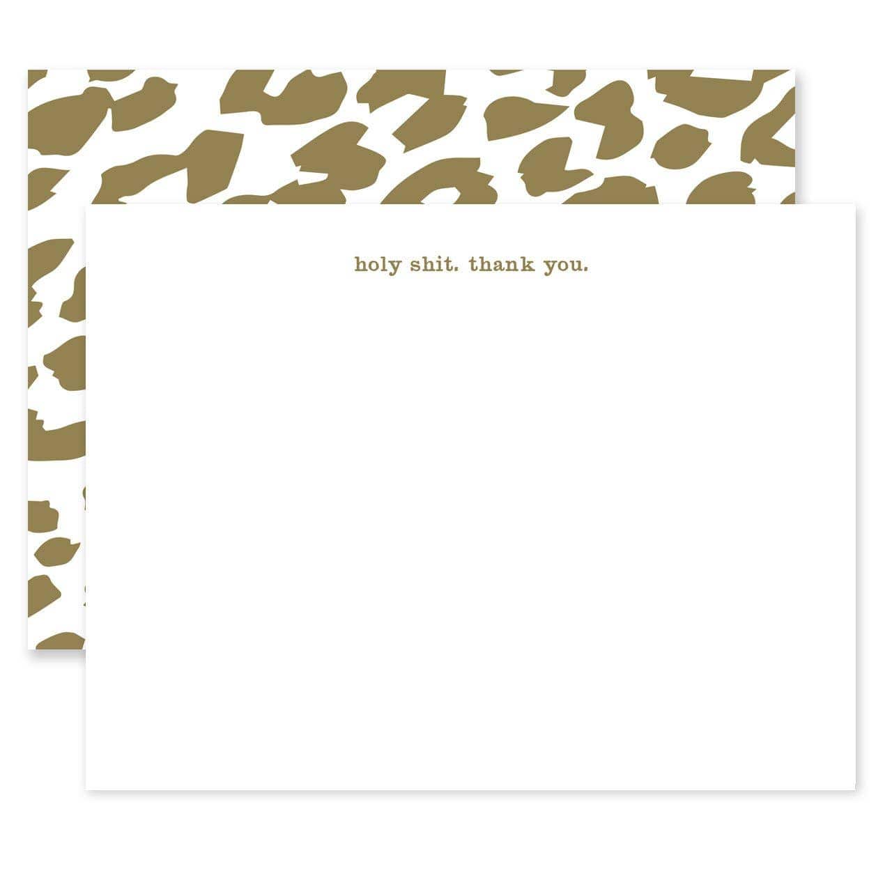 Holy Shit. Thank You Notecard Set, Set of 8