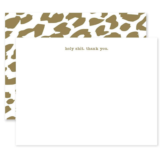 Holy Shit. Thank You Notecard Set, Set of 8