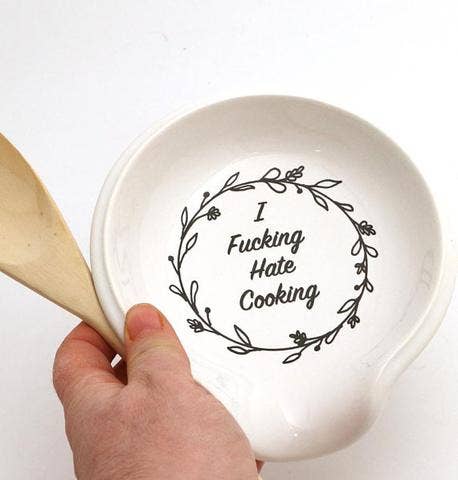 Mature Spoon Rest - I F'n Hate cooking