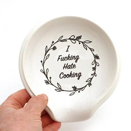 Mature Spoon Rest - I F'n Hate cooking