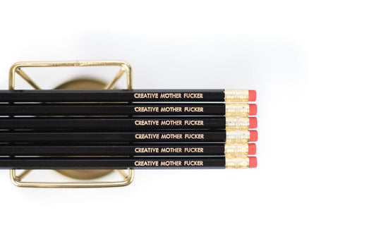 Creative Mother Fucker Pencils,  Office Supplies, set of 6