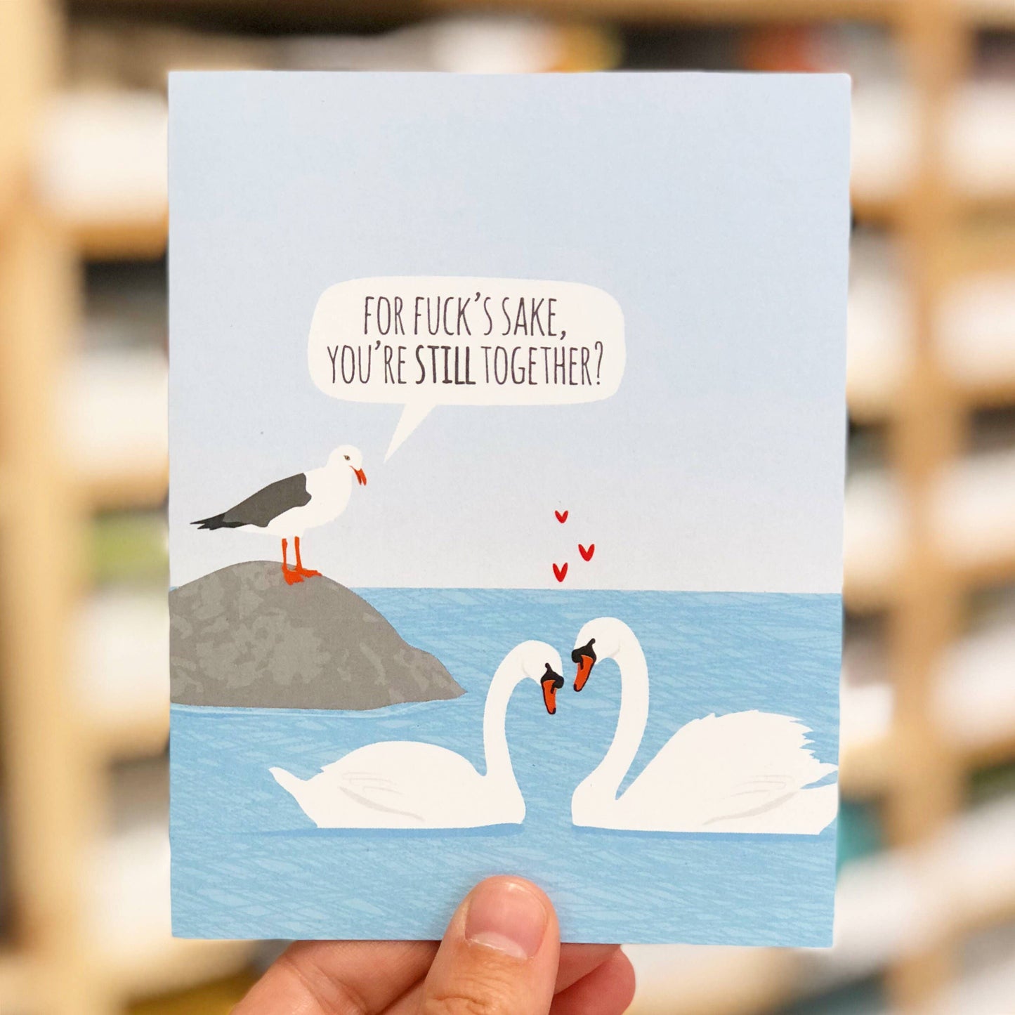 Still Together Swans Anniversary Card