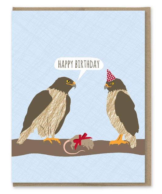 Hawks Happy Birthday Card