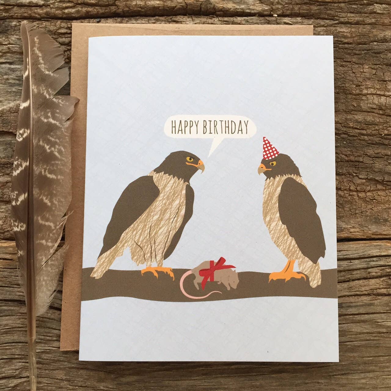 Hawks Happy Birthday Card