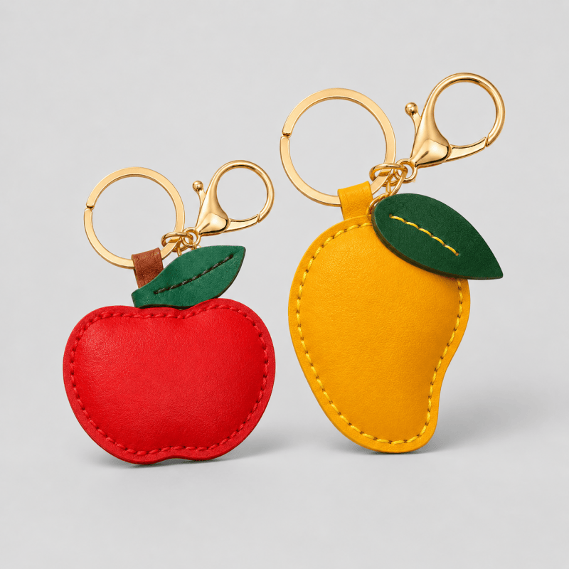Creative Handmade Fruit Keychain: Red / One Size