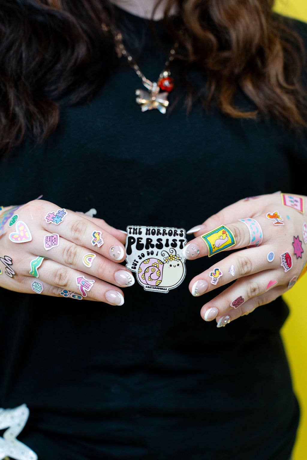 The Horrors Persist But So Do I Magnet – Cute Snail Gift