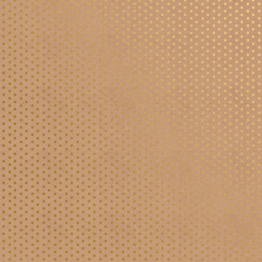 Gold Dot & Stripe on Kraft Wrap - Jumbos