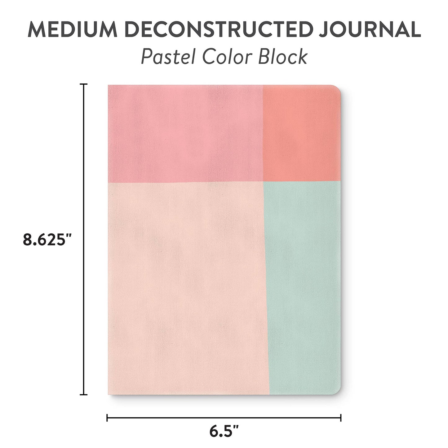 Pastel Color Block Medium Deconstructed Journal