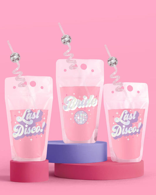 Last Disco Bachelorette Drinkwear, Bride Supplies, Decor