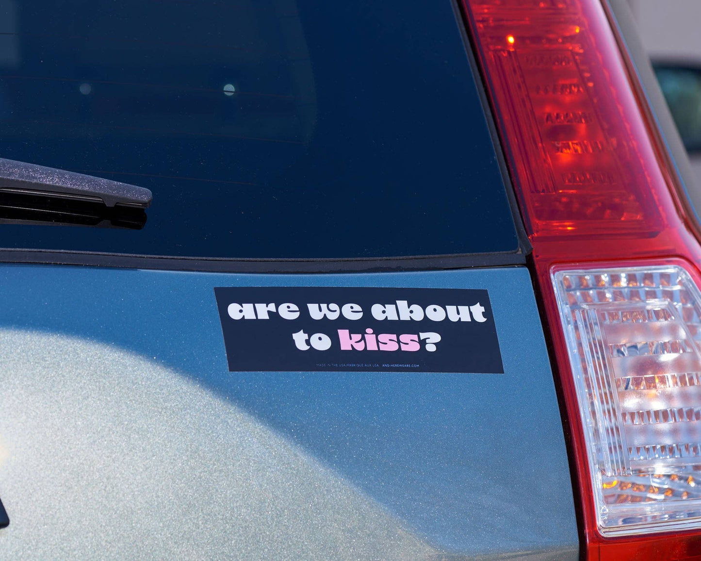 About to Kiss Vinyl Bumper Sticker Gen Z