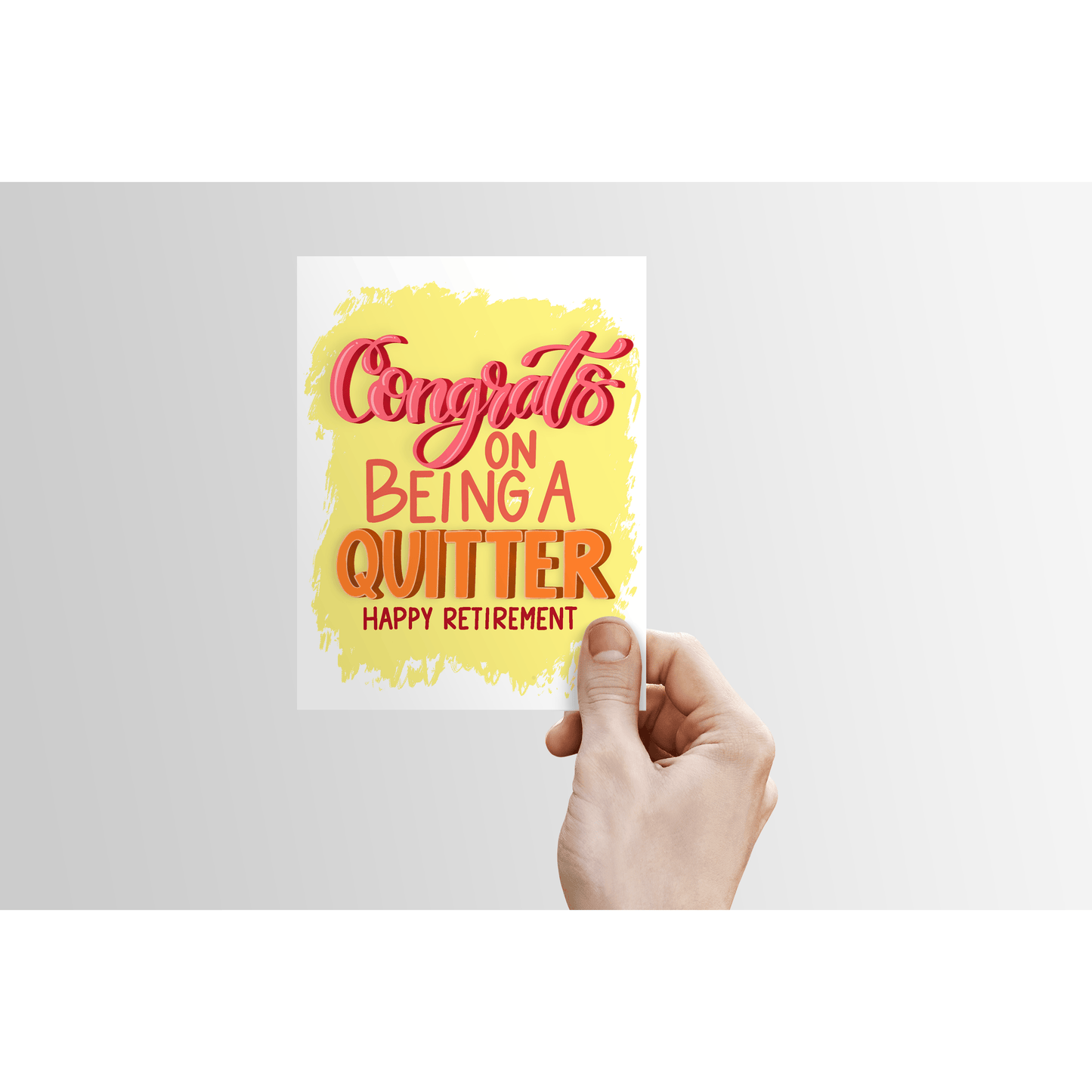 Congrats on Being a Quitter Card